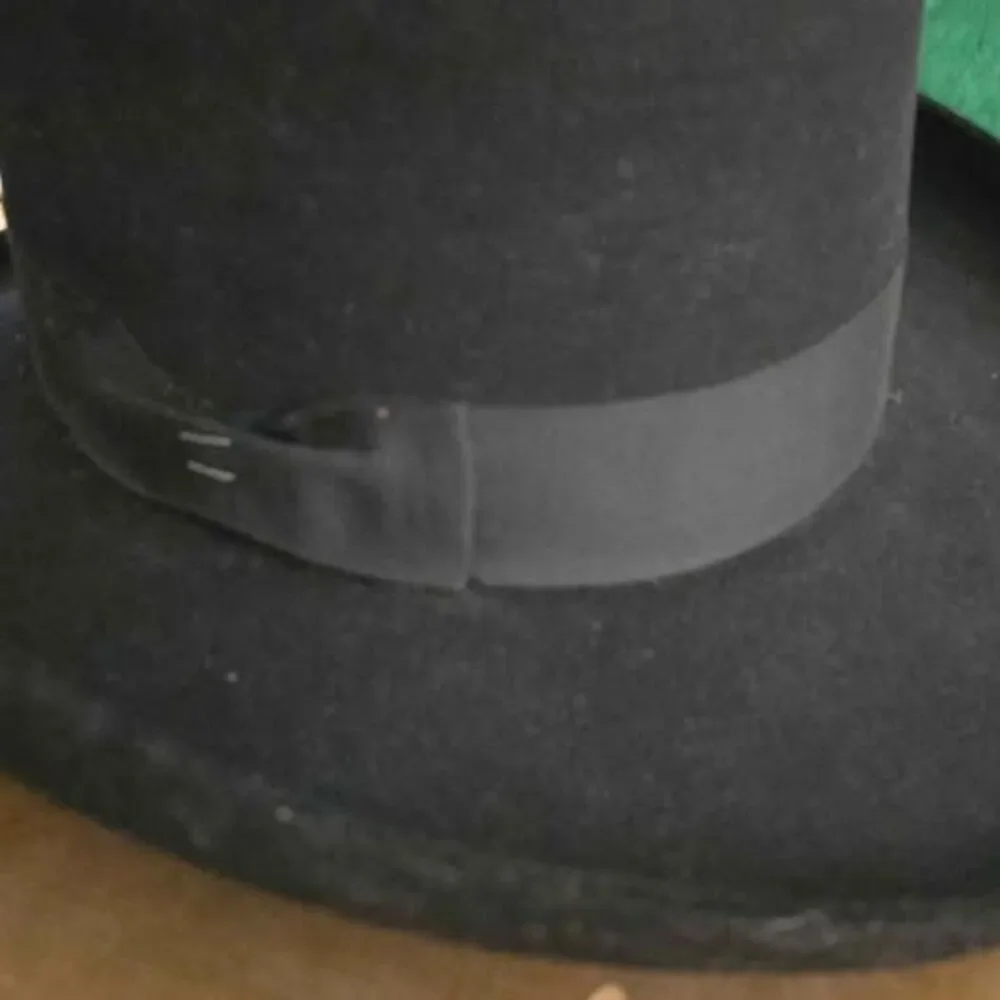 Vtg. Charlie 1 HorseSize  7 1/4 Custom Wool Men's Black Western Cowboy Hat (BR)